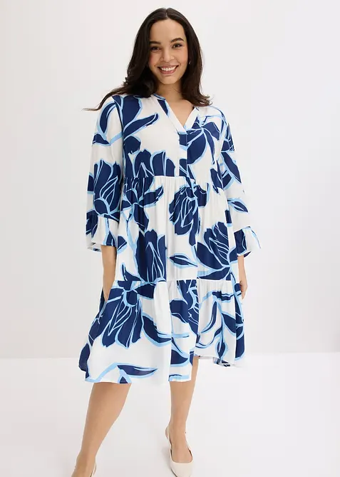 Tunikakjole i lett viskose, bonprix