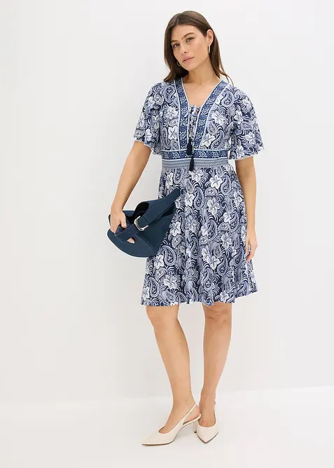 M&oslash;nstret minikjole, bonprix