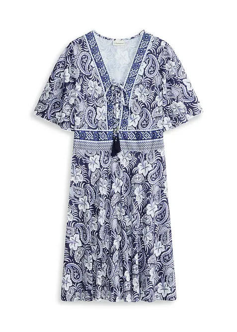 M&oslash;nstret minikjole, bonprix