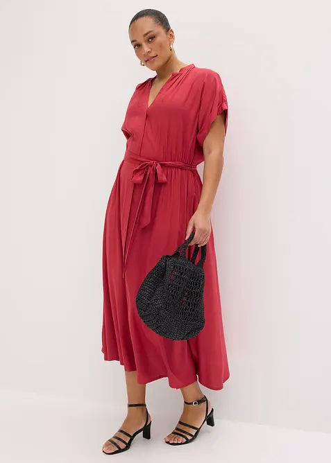 Skjortekjole i lett viskose, bonprix