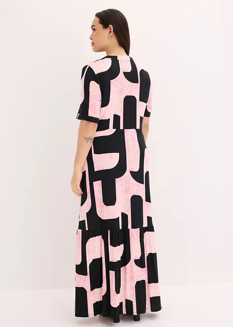 Maxikjole i myk viskosemiks, bonprix