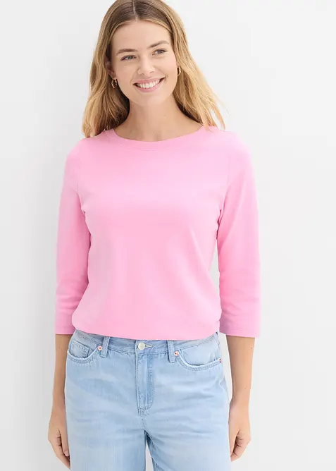 Topp i formstabil, 100% &oslash;kologisk bomull, bonprix