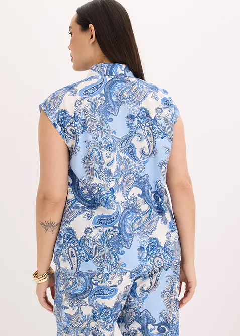 M&oslash;nstret bluse i lett viskose, bonprix