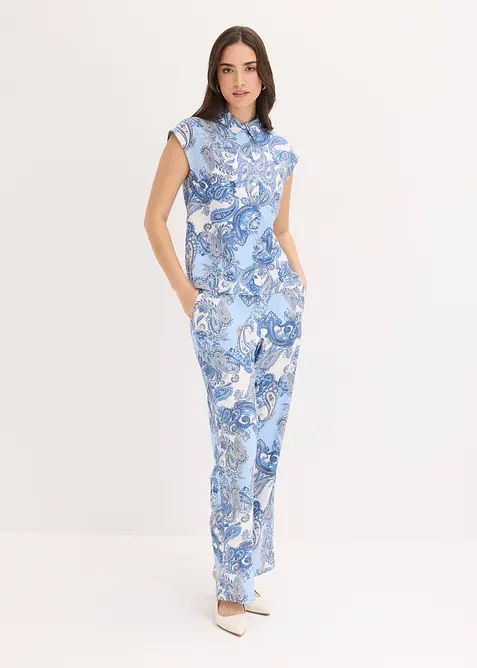 M&oslash;nstret bukse i lett viskose, bonprix