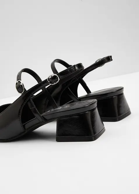 Slingbacks med remmer, bonprix