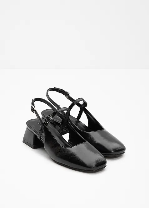 Slingbacks med remmer, bonprix