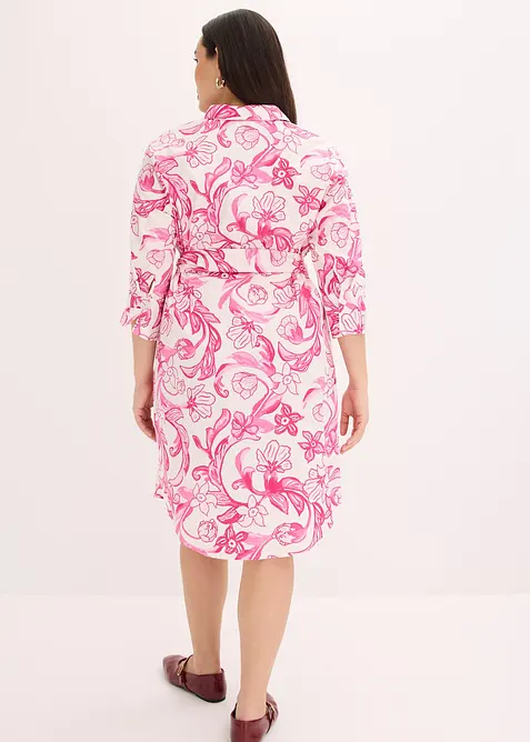 Skjortekjole i bomullsmiks, bonprix