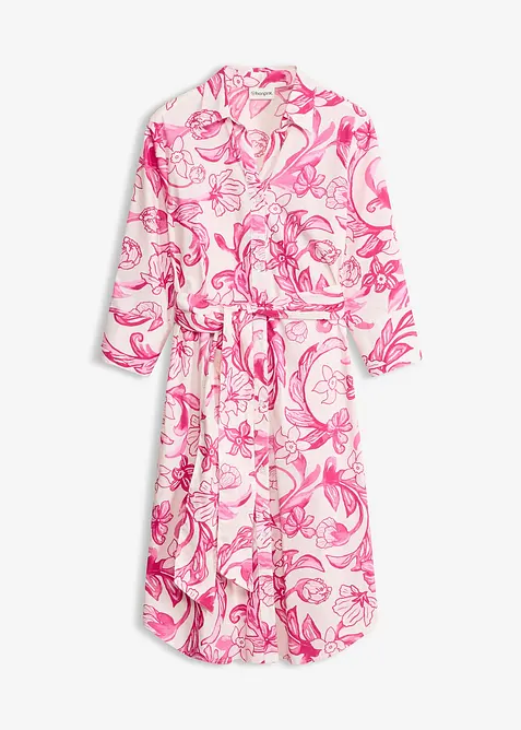 Skjortekjole i bomullsmiks, bonprix