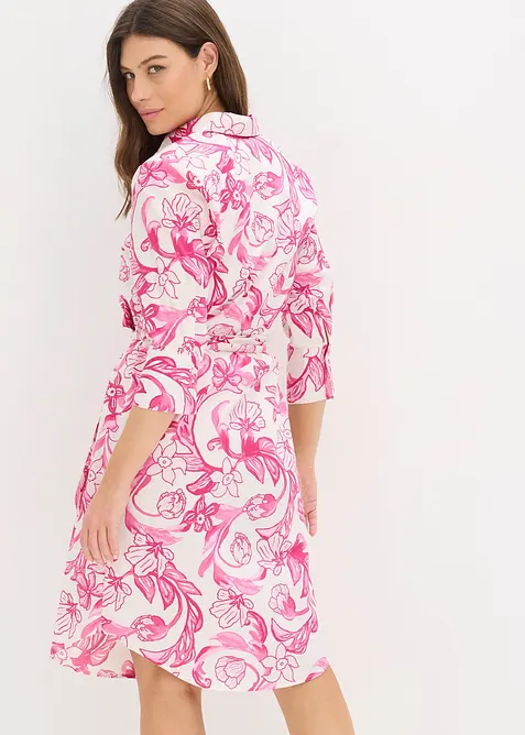 Skjortekjole i bomullsmiks, bonprix