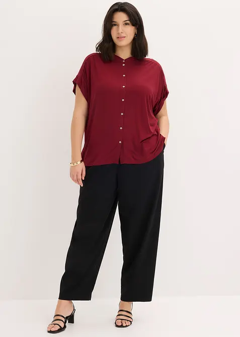 Jerseybluse i myk viskosemiks, bonprix
