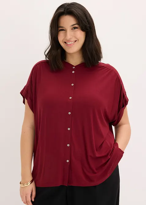 Jerseybluse i myk viskosemiks, bonprix