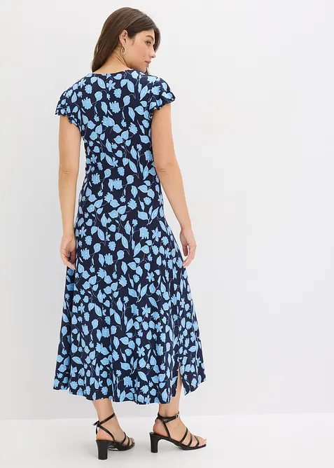 Jerseykjole i myk viskosemiks med trykt m&oslash;nster, bonprix