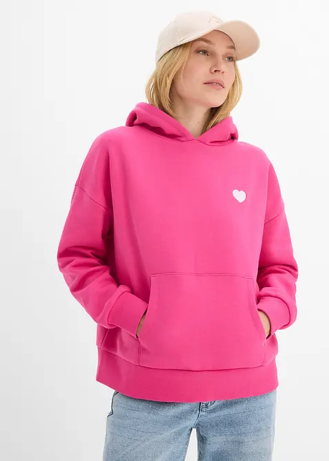 Oversized hettegenser av myk bomullmiks, bonprix