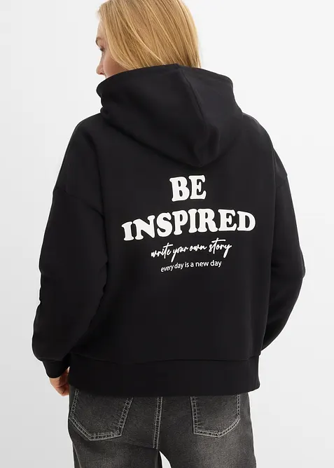 Oversized hettegenser av myk bomullmiks, bonprix