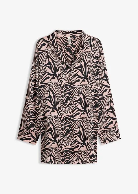 Vevd nattskjorte i sateng, bonprix