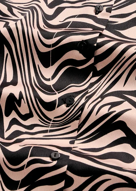 Vevd nattskjorte i sateng, bonprix