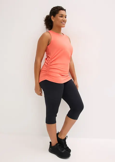 Treningstopp med rynking, hurtigt&oslash;rkende, bonprix