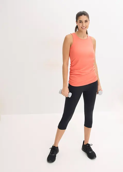 Treningstopp med rynking, hurtigt&oslash;rkende, bonprix