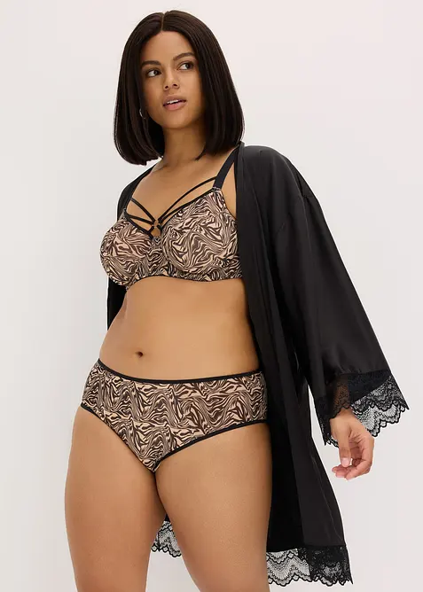 Truse i m&oslash;nstret mesh og med h&oslash;y midje, bonprix