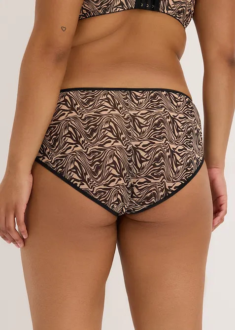 Truse i m&oslash;nstret mesh og med h&oslash;y midje, bonprix