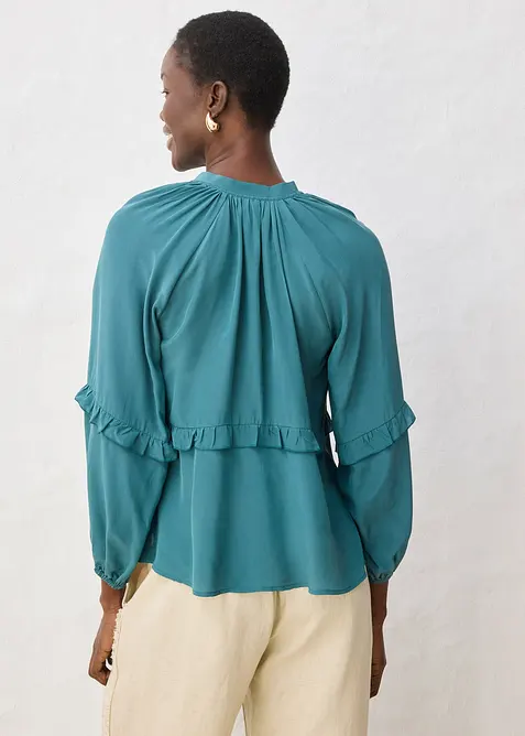 Tunika med silke, bonprix