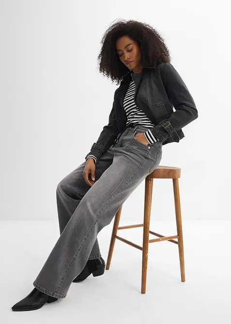Straight-jeans Loose fit, High Waist, bonprix