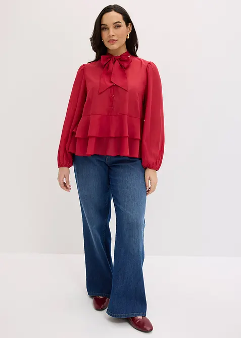 Bluse med sl&oslash;yfe, bonprix