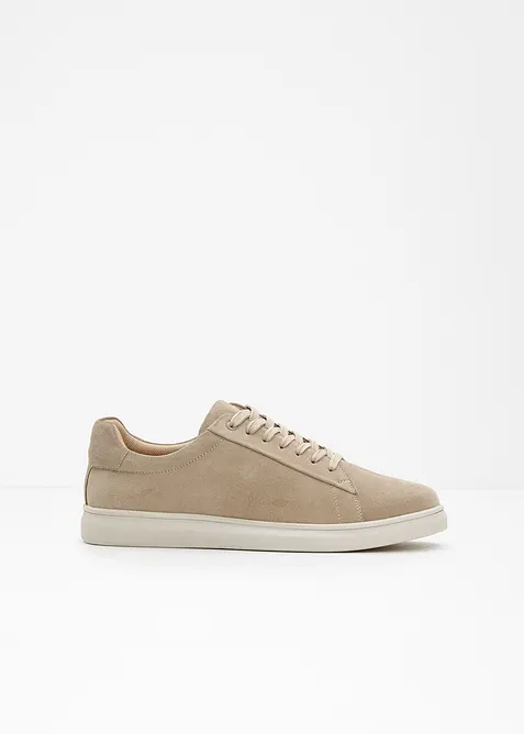 Sneakers i semsket skinn, bonprix