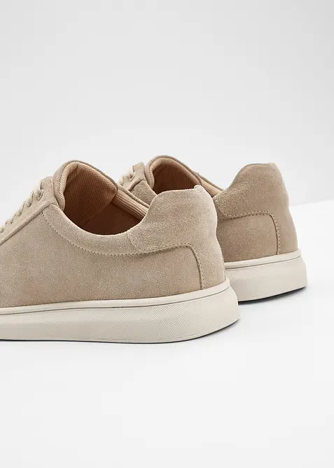 Sneakers i semsket skinn, bonprix