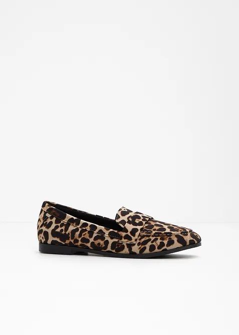 Loafers med animal print, bonprix