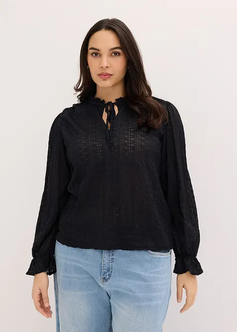 Blondetopp med ballongermer, bonprix