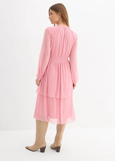 Jerseykjole i tynn mesh, bonprix