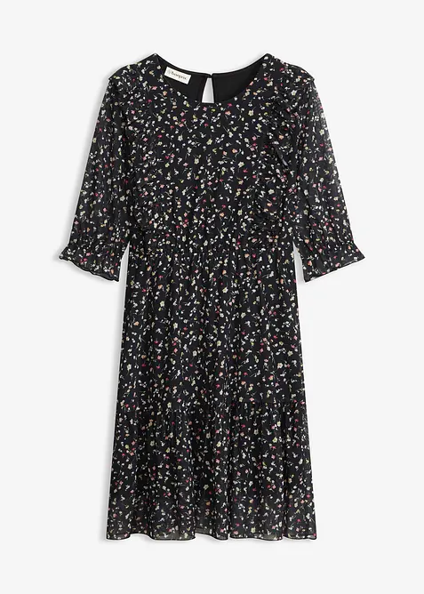 Jerseykjole i fin mesh, bonprix