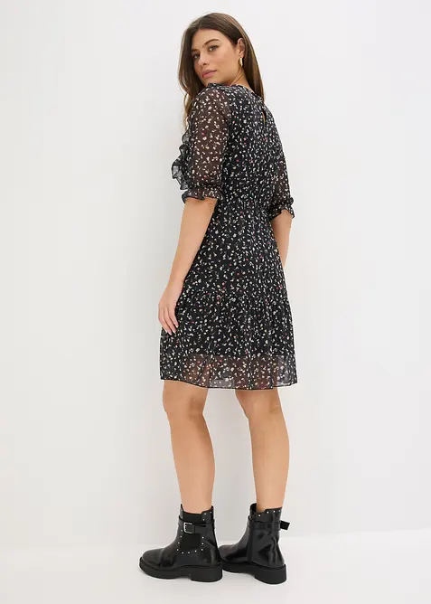 Jerseykjole i fin mesh, bonprix