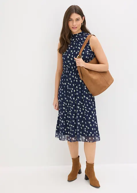 Jerseykjole i fin mesh, bonprix