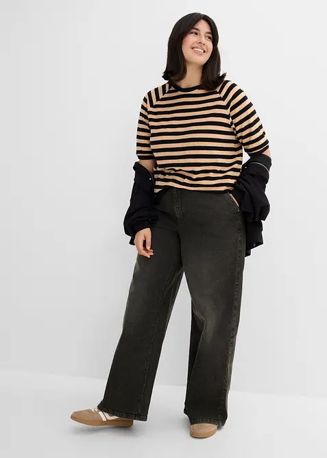 Topp av myk frott&eacute;, bonprix