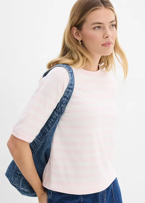 Topp av myk frott&eacute;, bonprix