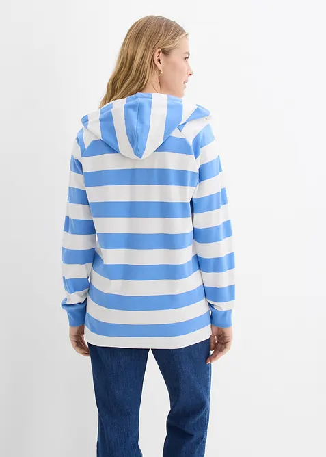 Hettegenser i lett, 100% bomull, bonprix