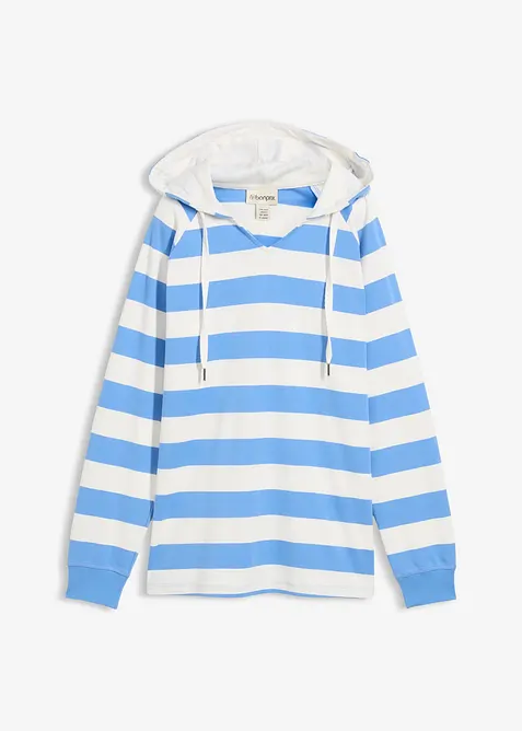 Hettegenser i lett, 100% bomull, bonprix