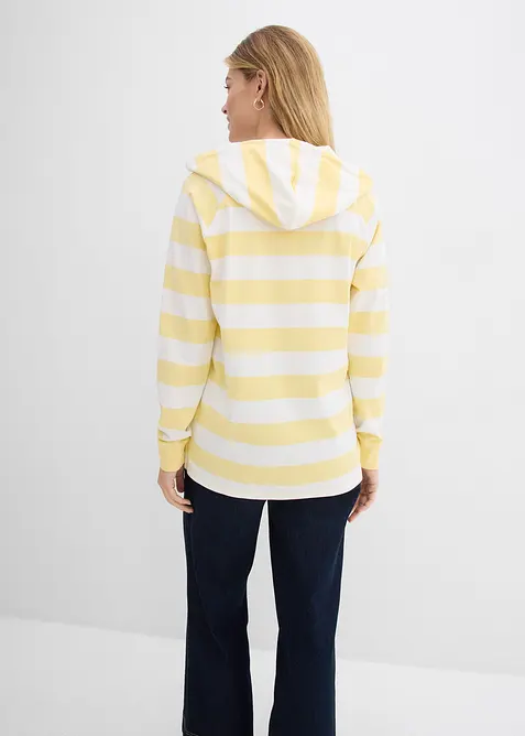 Hettegenser i lett, 100% bomull, bonprix