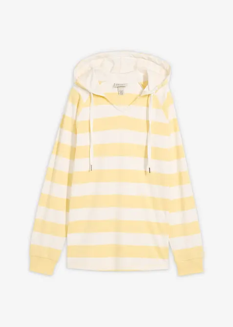 Hettegenser i lett, 100% bomull, bonprix