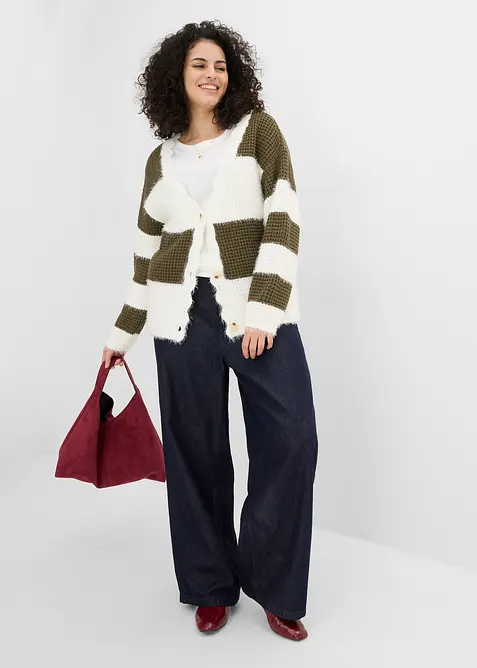 Grovstrikket jakke, bonprix