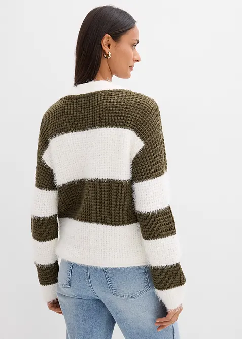 Grovstrikket jakke, bonprix