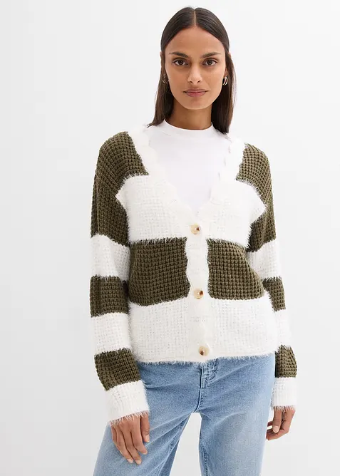 Grovstrikket jakke, bonprix