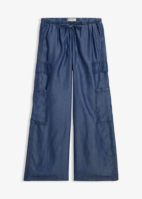 Vid pull on-bukse i lett lyocell, bonprix