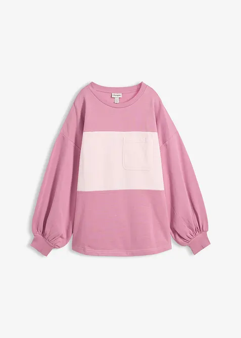 Oversized sweatshirt i 100% &oslash;kologisk bomull, bonprix