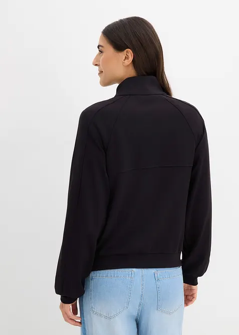 Sweatjakke i scubamateriale, bonprix