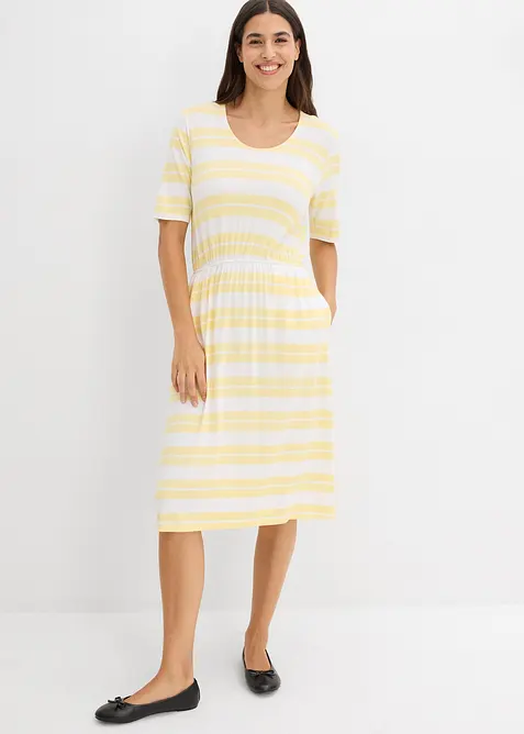 Trikotkjole i viskosemiks, bonprix