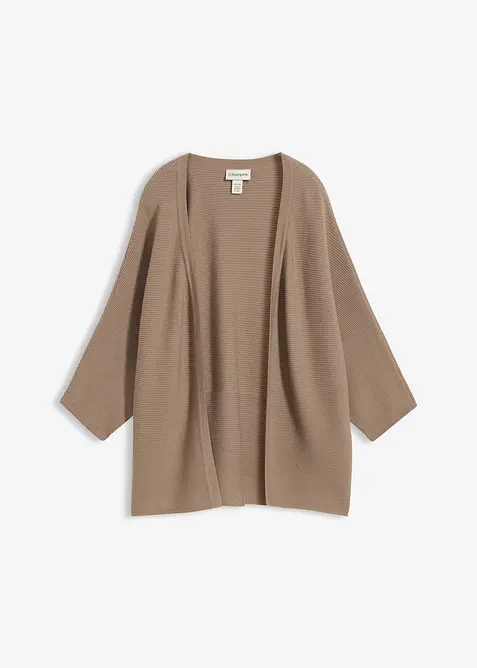 Oversized, ribbestrikket genser i viskosemiks, bonprix