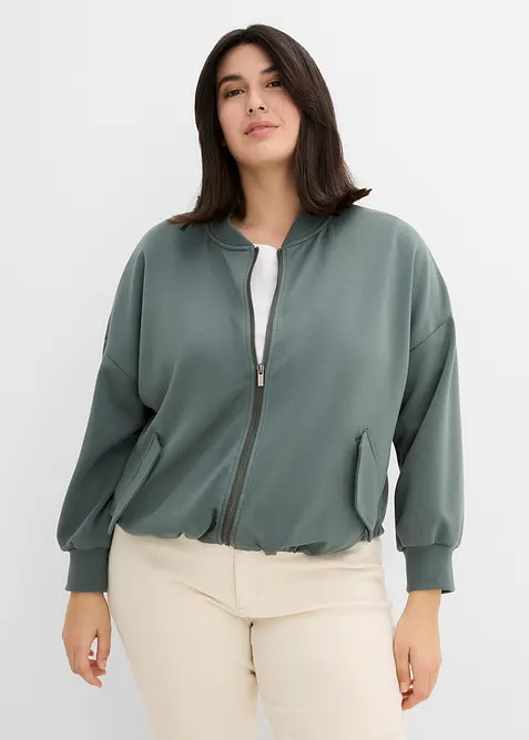 Oversized scuba-bomberjakke i myk viskosemiks, bonprix